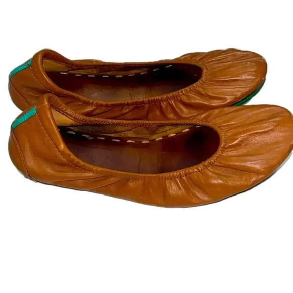 Imperfect Tieks ballet flats classic tan Italian  leather ballet flats size 9 - Picture 1 of 15